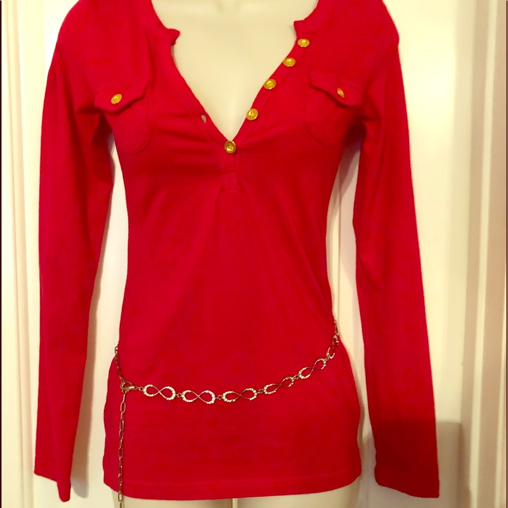Sexy Red Blouse